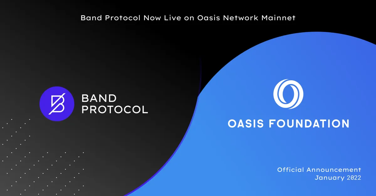 Band Oracle Now Live on Oasis Network Mainnet